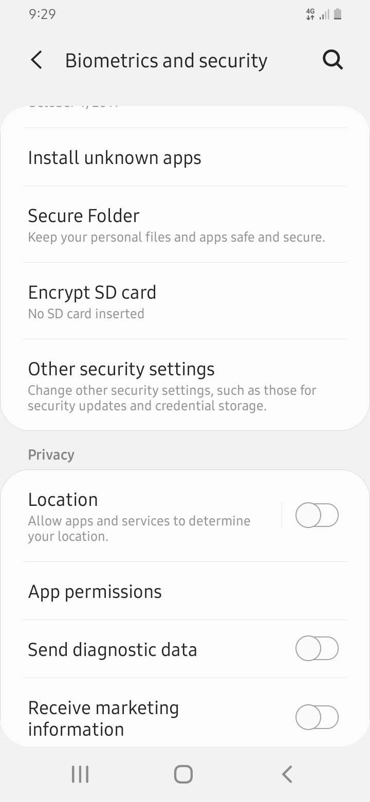 Android Location Services in OFF State