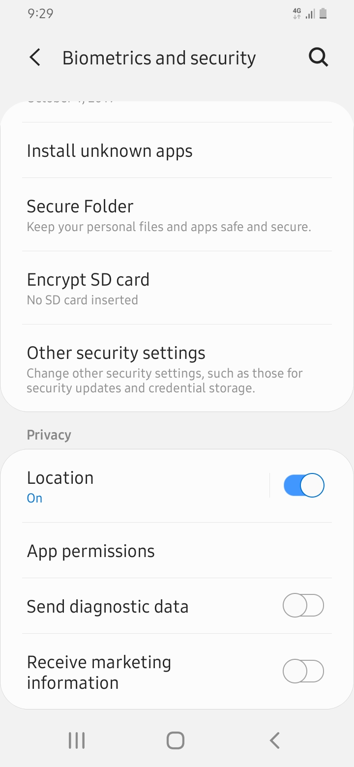 Android Location Services in ON State